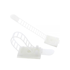 (10 cái) Kẹp rút giữ dây ACT trắng/đen có keo dán 3M 1600T