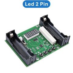 Mạch kiểm tra dung lượng pin 18650, có đế pin - màn hình LCD