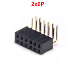 Hàng rào cái đôi 2.54mm cắm chân cong cao 8.5mm