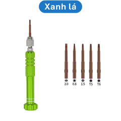 Tua vít 5 đầu sửa chữa điện thoại đa năng (5 đầu vít để trong thân tua vít)
