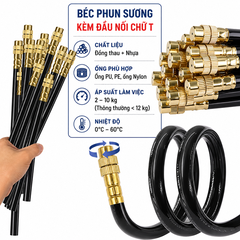 Béc phun sương dài 30cm uốn cong bằng đồng, béc điều chỉnh lưu lượng dùng tưới cây, làm mát mái tôn