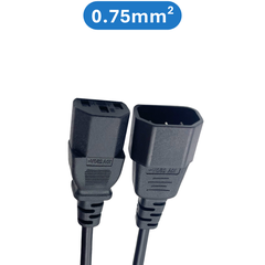 Dây nối nguồn AC 1.5m đực - cái, dây đồng nguyên chất