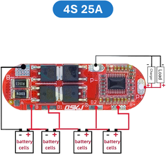 Mạch BMS sạc bảo vệ pin Lithium - Lipo 1S - 4S