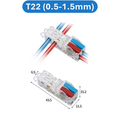 (2 Cái) Cút nối dây điện nhanh chữ T 32A Cho dây 0.5 - 5mm2