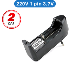 Dock sạc, bộ sạc pin 3.7V 18650, 14500, 16340 dùng cổng USB hoặc nguồn 220V