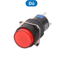 Nút nhấn nhả (reset) / nhân giữ (on/off) 5 chân AL6 - M lỗ khoét 16mm