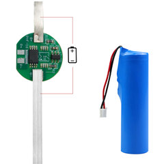 Mạch bảo vệ hàn đầu pin Lithium 1S 3.7V 2 - 4.5A (1 - 3 MOS) có hàn kẽm sẵn ( PCB tròn)