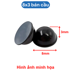 (4 cái) Nút đệm chống rung trượt, đế dán silicon tròn chống trượt