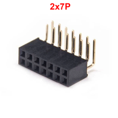 Hàng rào cái đôi 2.54mm cắm chân cong cao 8.5mm