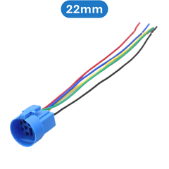 Jack nối, đầu cắm nút nhấn chống nước 12mm, 16mm, 19mm, 22mm