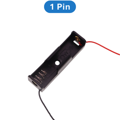 Đế pin tiểu, pin AA đầu ra dây nối tiếp, đế pin có nắp có kèm công tắc