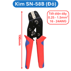 Kìm bấm Cos SN-58B, các loại đầu bấm cos (Dupont2.54, XH2.54, PH2.0, SM2.54, 5556, 5557, VH3.96 ...)