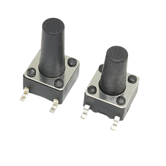 (20 Cái) Nút nhấn 6x6mm 4 chân dán SMD cao 4.3 - 15mm