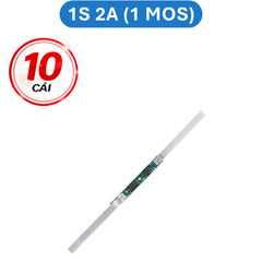 Mạch bảo vệ pin Lithium 1S 3.7V 2A - 9A (1 - 6 MOS) có hàn kẽm sẵn