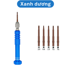 Tua vít 5 đầu sửa chữa điện thoại đa năng (5 đầu vít để trong thân tua vít)