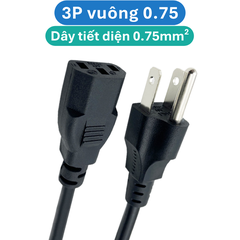 Dây nguồn AC 1.5m đồng nguyên chất  thông dụng cho máy tính, laptop, nồi cơm…