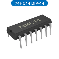 (10 con) IC Logic cổng NOT nghịch đảo tín hiệu Hex Schmitt Trigger 74HC14 chân cắm / chân dán
