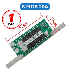 Mạch bảo vệ pin sắt LifePo4 1S 3.2V công suất lớn có sẵn kẽm hàn