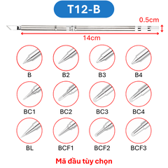 Mũi hàn T12 tip hàn, đầu mỏ hàn T12-K/KF/I/ILS/J02/JL02/BC2…
