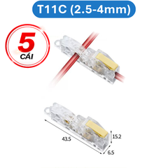Cút nối dây điện nhanh chữ T 32A Cho dây 0.5 - 5mm2