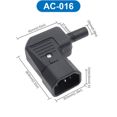 Đầu nối nguồn AC vặn vít dây chịu tải tốt cho máy móc thiết bị điện