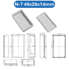 Hộp nhựa ABS, hộp đựng linh kiện, hộp nhựa kỹ thuật