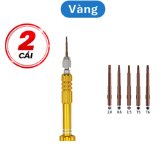 Tua vít 5 đầu sửa chữa điện thoại đa năng (5 đầu vít để trong thân tua vít)