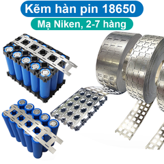 (1 mét) Kẽm hàn pin 18650 nhiều hàng (pin ghép sát hoặc dùng khung pin )