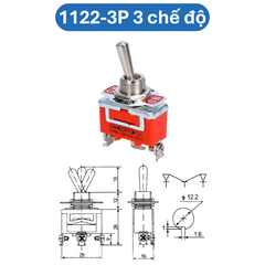 Công tắc Toggle, Công tắc gạt E-TEN loại lớn lỗ khoét 12mm