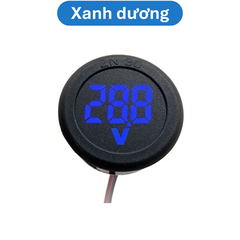 Đồng hồ tròn đo điện áp 4 - 100V DC màn hình LED
