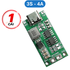 Mạch sạc cổng type C tăng áp dùng cho pin Lithium 3.7V 2S/3S/4S dòng sạc 1 - 4A