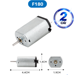 Động cơ DC mini F130, F180, R140, R260… 5000-20000 rpm 3-12V