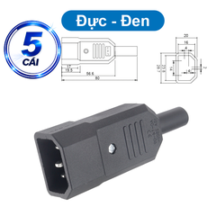 Đầu nối nguồn AC tải 10A vặn vít dây chịu tải tốt cho máy móc thiết bị điện