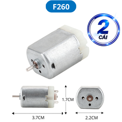 Động cơ DC mini F130, F180, R140, R260… 5000-20000 rpm 3-12V