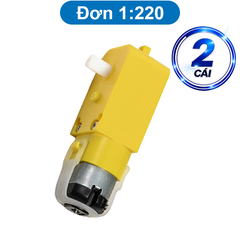 Động cơ giảm tốc chuyên gắn bánh xe DIY, hai màu sắc vàng / xanh
