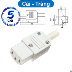 Đầu nối nguồn AC tải 10A vặn vít dây chịu tải tốt cho máy móc thiết bị điện