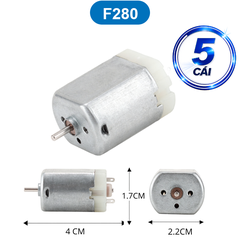 Động cơ DC mini F130, F180, R140, R260… 5000-20000 rpm 3-12V