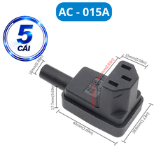 Đầu nối nguồn AC tải 10A vặn vít dây chịu tải tốt cho máy móc thiết bị điện