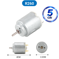 Động cơ DC mini F130, F180, R140, R260… 5000-20000 rpm 3-12V