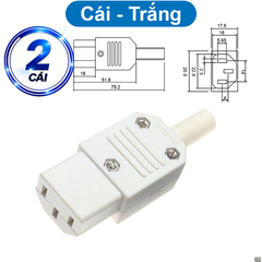 Đầu nối nguồn AC tải 10A vặn vít dây chịu tải tốt cho máy móc thiết bị điện