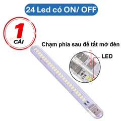Đèn Led siêu sáng 5V, cáp kim loại, cáp on off