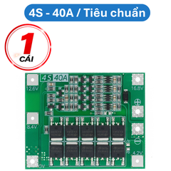 Mạch sạc bảo vệ pin Lithium 3S/4S 40A 60A 18650 BMS 11.1V 12.6V/14.8V 16.8V
