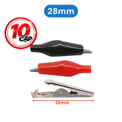 Kẹp cá sấu 1 cặp đỏ đen 5A