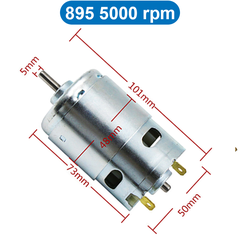 Động cơ DC 775/785/895 tốc độ cao điện áp 12V/24V