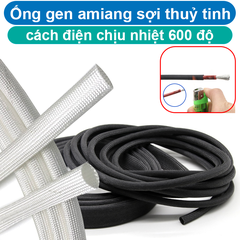 Ống gen amiang cách điện chịu nhiệt 600 độ sợi thuỷ tinh loại tốt