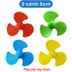(10 cái) Cánh quạt mini 3 cánh 4 cánh 30mm ... 120mm trục 2mm bằng nhựa rất bền dùng DIY Stem Steam