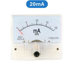 Ampe kế kim hiển thị dòng điện DC 1mA - 20A