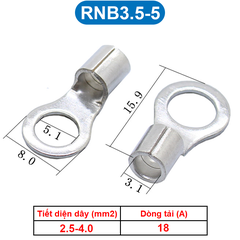 Đầu Cos tròn trần đồng thau, cốt khuyên, cốt tròn trần RNB