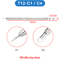 Mũi hàn T12 tip hàn, đầu mỏ hàn T12-K/KF/I/ILS/J02/JL02/BC2…