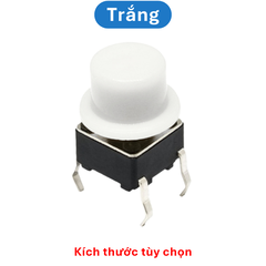 (50 Cái) Nắp nút nhấn 6x6mm hình mũ đường kính trong 3.1Mm / 3.4mm cao 6mm